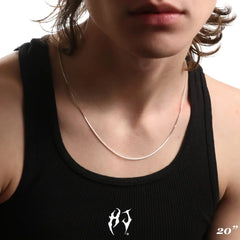 1.5MM STERLING SILVER SQUARE SNAKE CHAIN