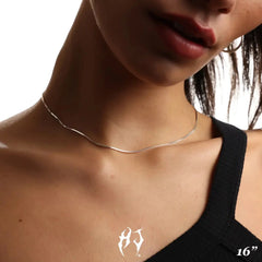 1.5MM STERLING SILVER SQUARE SNAKE CHAIN