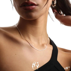 1.5MM STERLING SILVER SQUARE SNAKE CHAIN
