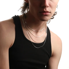 1.5MM STERLING SILVER SQUARE SNAKE CHAIN