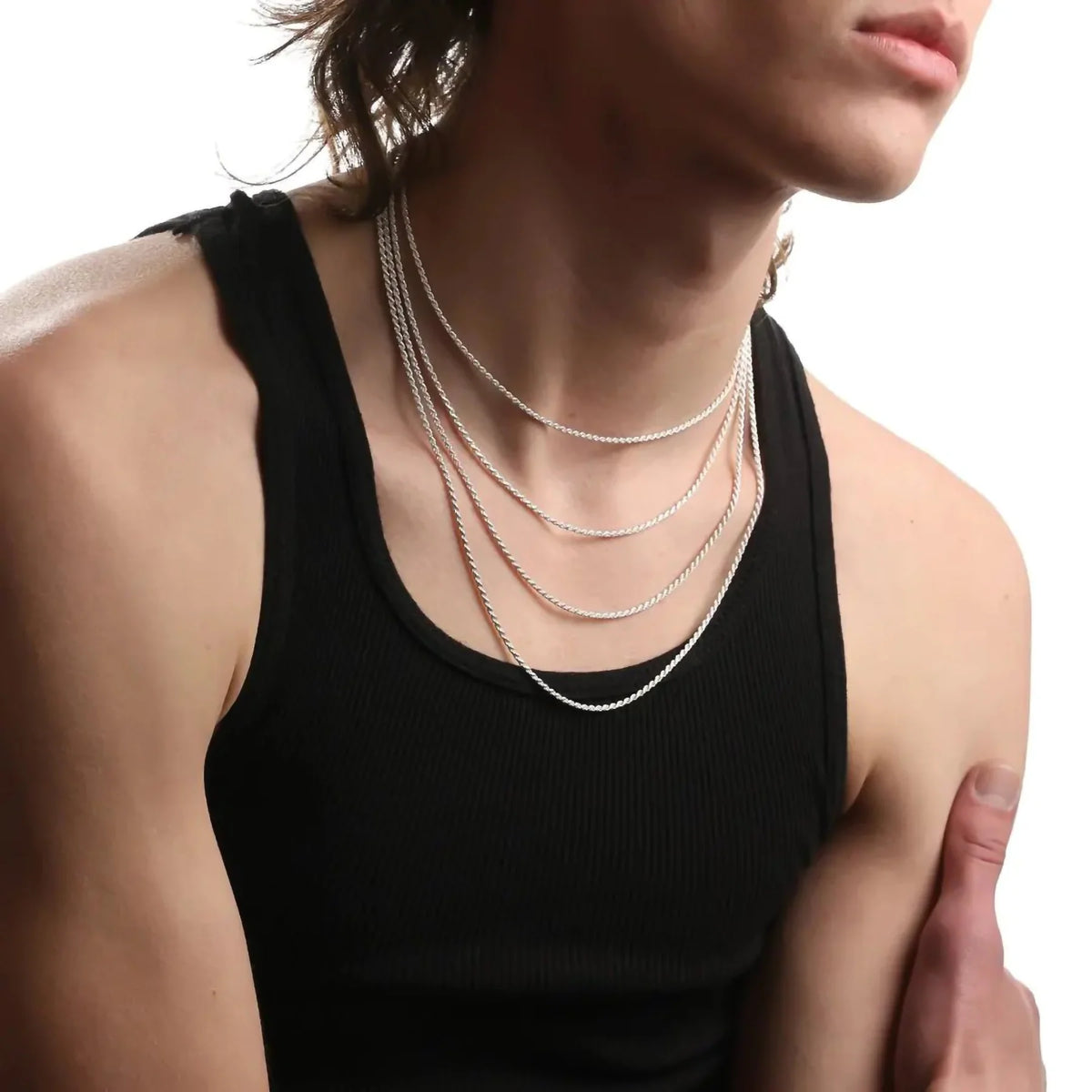 STERLING SILVER ROPE CHAIN