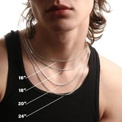 STERLING SILVER CURB CHAIN