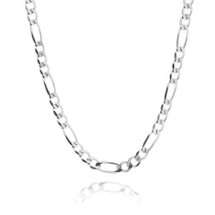 STERLING SILVER FIGARO CHAIN