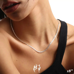 3MM STERLING SILVER MARINER CHAIN