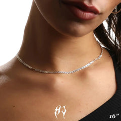 3MM STERLING SILVER MARINER CHAIN
