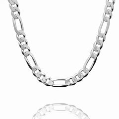 STERLING SILVER FIGARO CHAIN