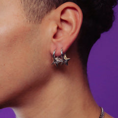 ASTROLOGY STAR HOOP EARRING