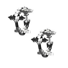 TRIPLE DYT HOOP EARRING