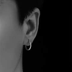 English preview image 3 - Minimal Sterling Silver Hoop Earrings