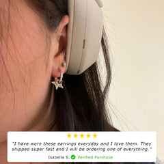 ASTROLOGY STAR HOOP EARRING