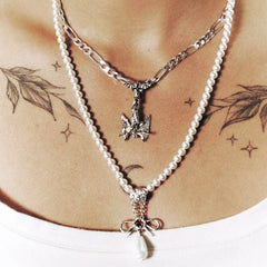 STERLING SILVER FIGARO CHAIN