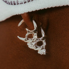 SKULL HOOP EARRINGS