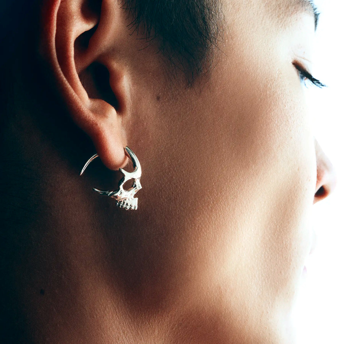 SKULL HOOP EARRINGS