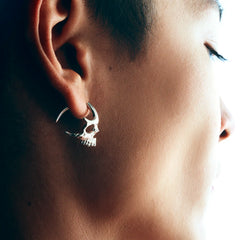 SKULL HOOP EARRINGS