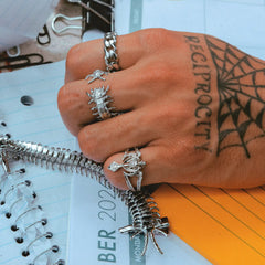 TRIBAL CROSS RING