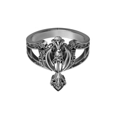 TRIBAL CROSS RING