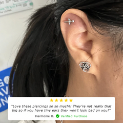 BIOHAZARD STUD EARRING