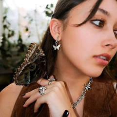 BUTTERFLY EARRING (DANGLE)