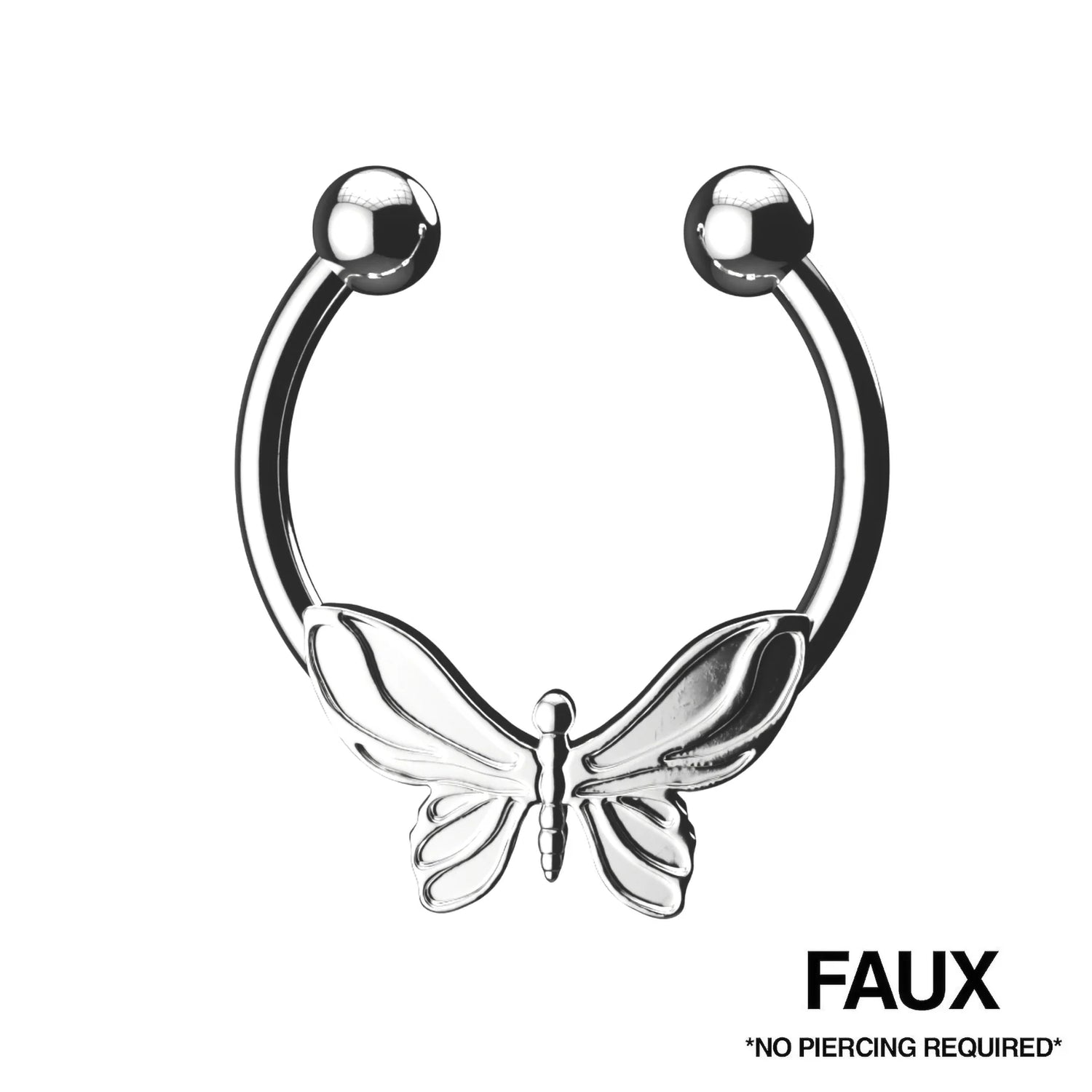 FAUX BUTTERFLY SEPTUM