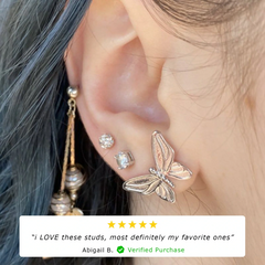 BUTTERFLY EARRING (STUD)
