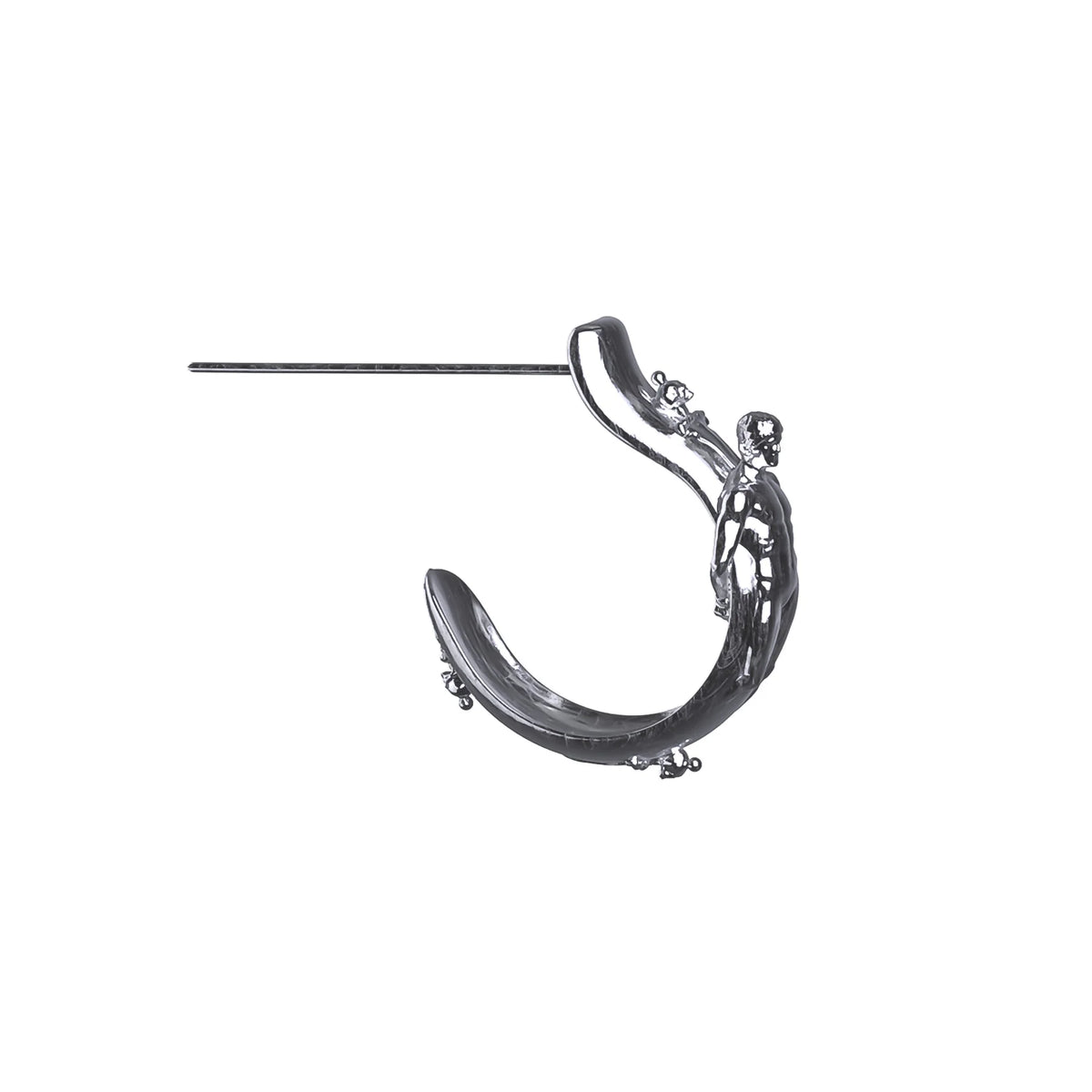 CONDEMNED OPEN HOOP EARRING
