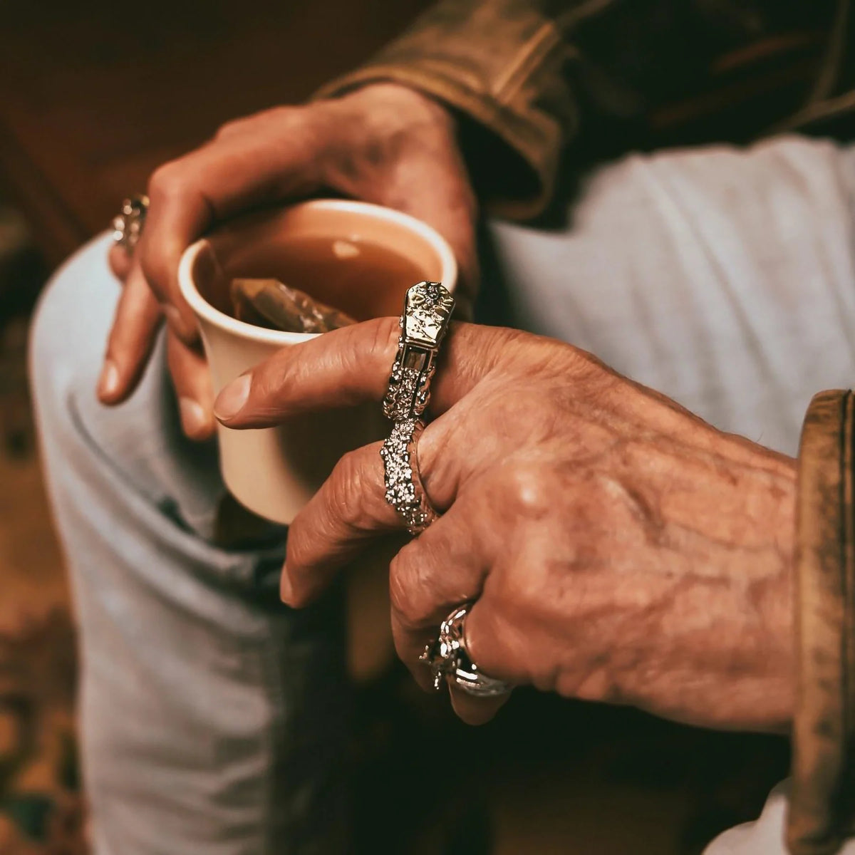 FALLEN ANGEL COFFIN RING