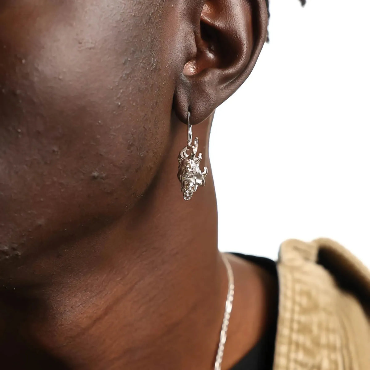 FLAME DICE EARRING