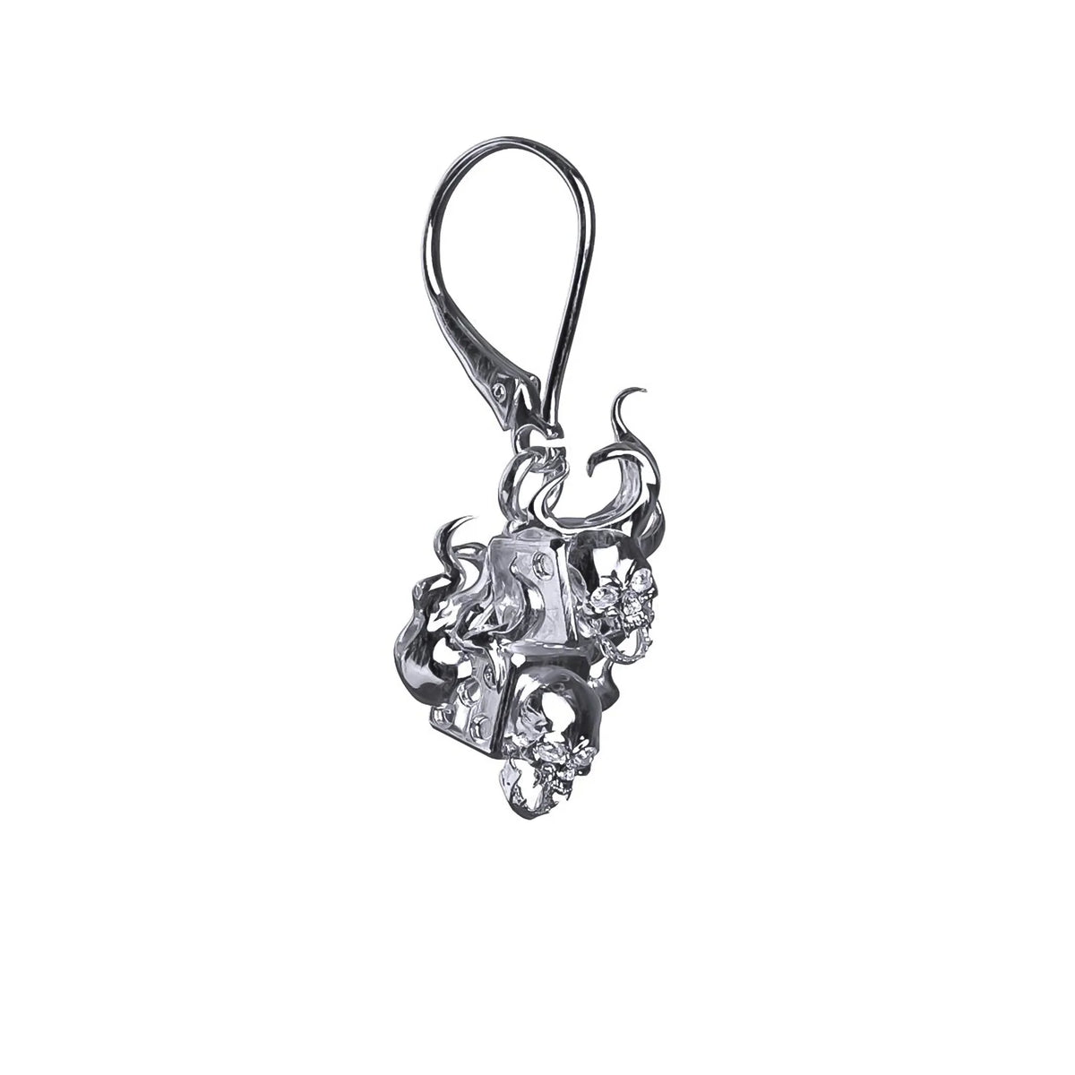 FLAME DICE EARRING
