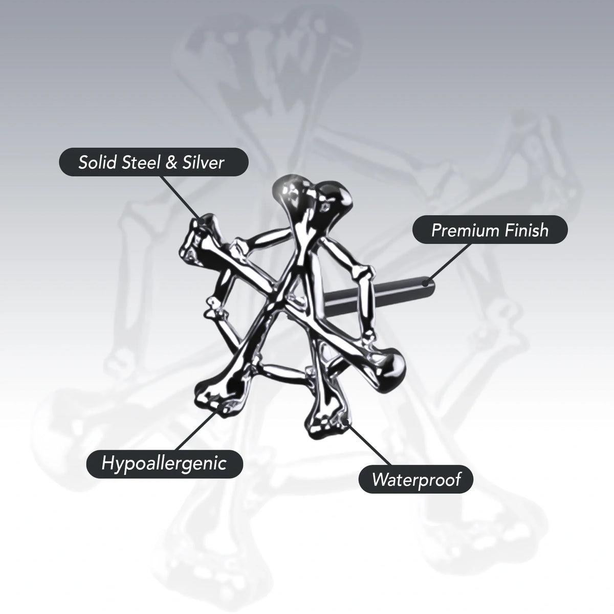 ANARCHY BONE EARRING