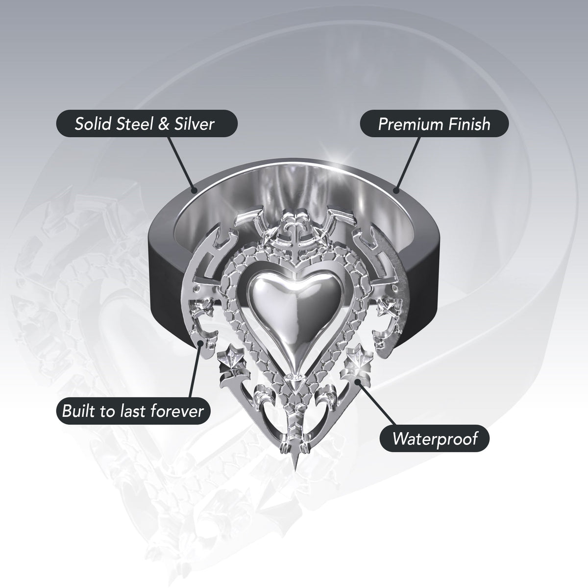 ANTIQUE HEART RING