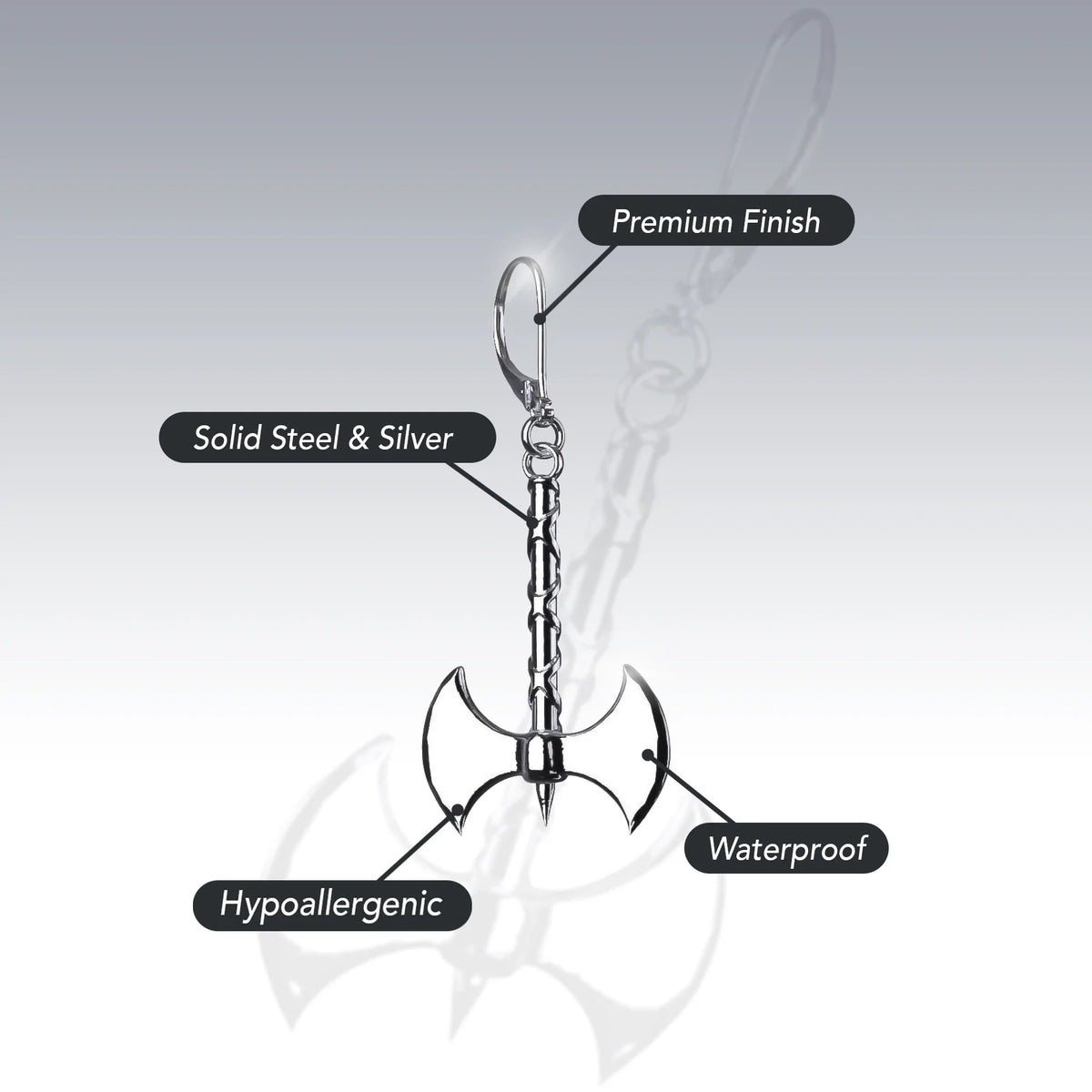 BATTLE AXE EARRING