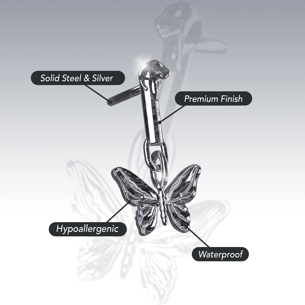 BUTTERFLY EARRING (DANGLE)