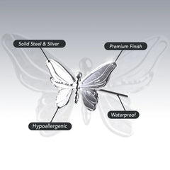 BUTTERFLY EARRING (STUD)