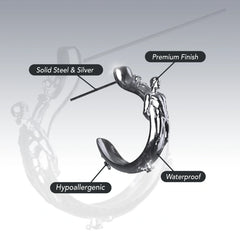 CONDEMNED OPEN HOOP EARRING