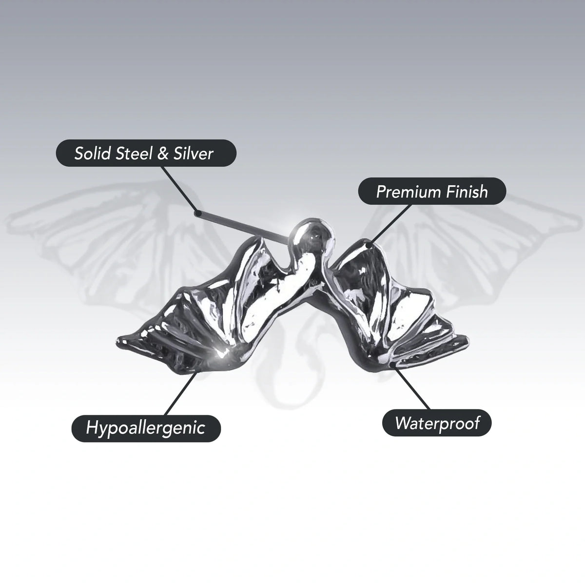 DEATHWING STUD EARRING
