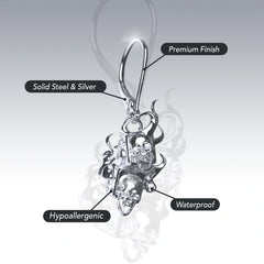FLAME DICE EARRING
