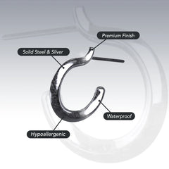 PLAIN OPEN HOOP EARRING