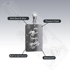 SCORPIO TAROT CARD PENDANT