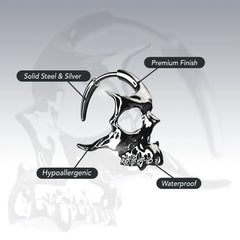 SKULL HOOP EARRINGS