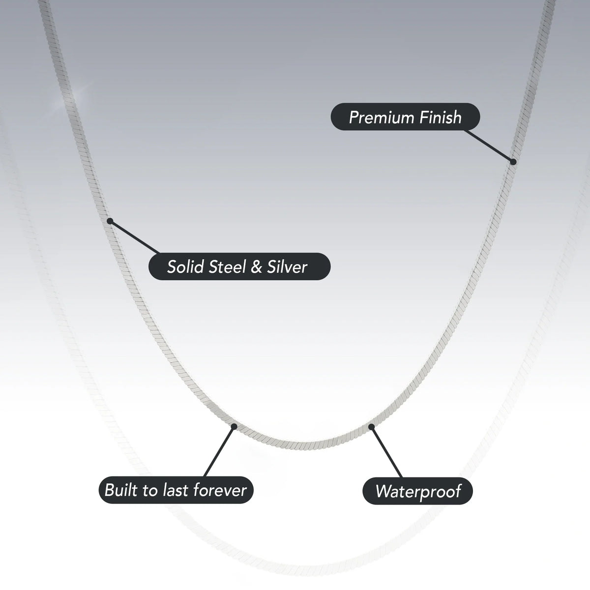 1.5MM STERLING SILVER SQUARE SNAKE CHAIN