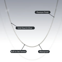 1.5MM STERLING SILVER SQUARE SNAKE CHAIN