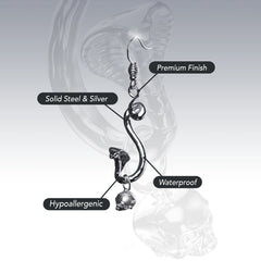 SNAKE SKULL EARRING
