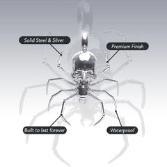 SPIDER SKULL PENDANT