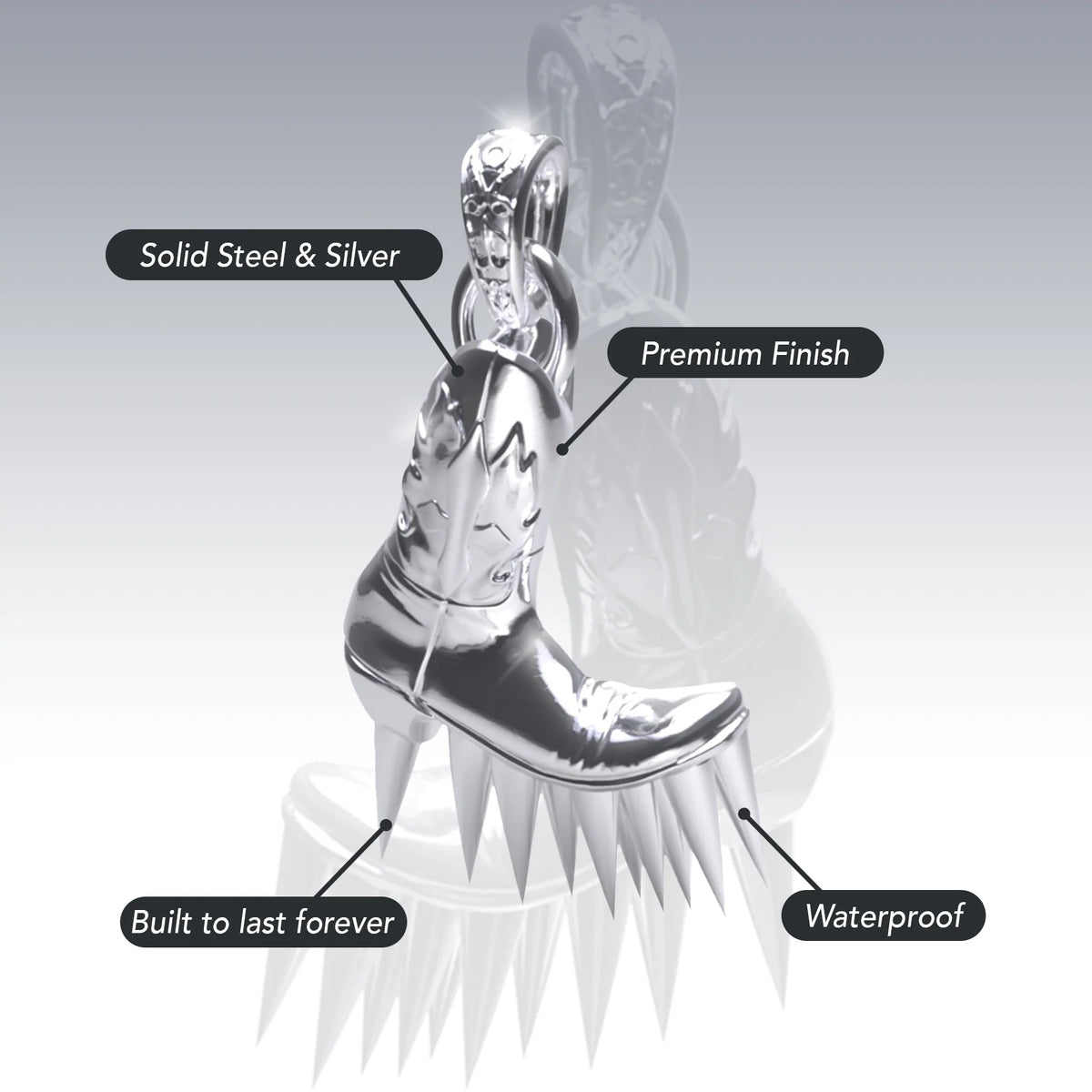 SPIKE BOOT PENDANT