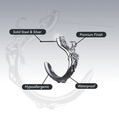 SUCCUBUS OPEN HOOP EARRING