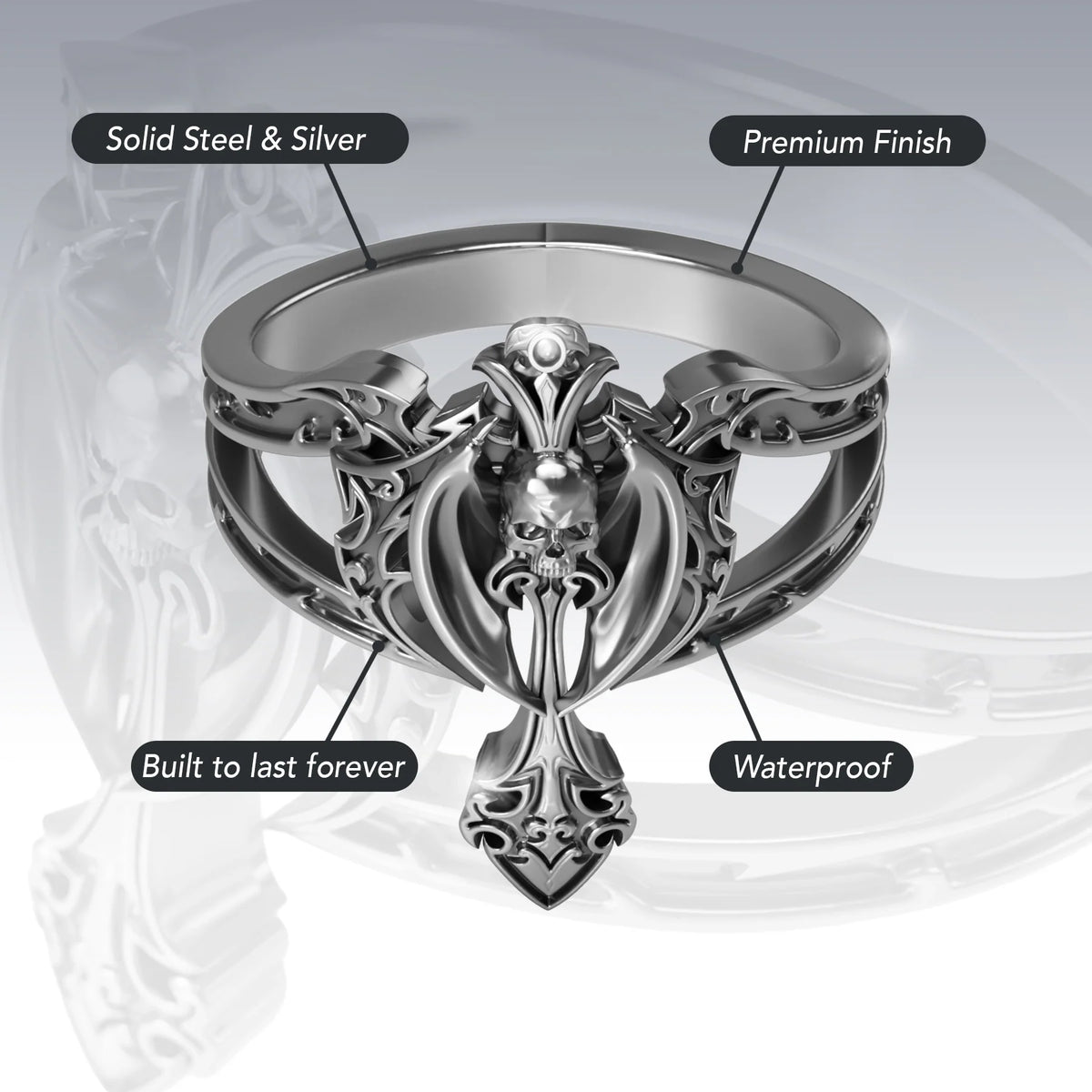 TRIBAL CROSS RING
