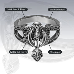 TRIBAL CROSS RING