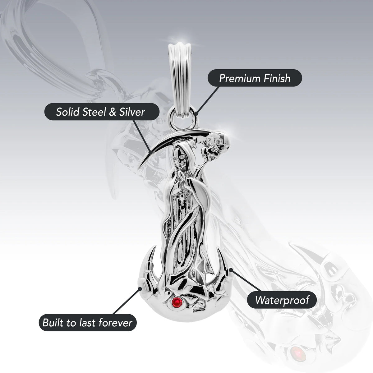 UPGRADED SANTA MUERTE PENDANT