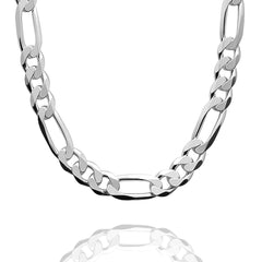 STERLING SILVER FIGARO CHAIN
