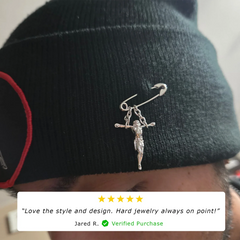 "JESUS BRINGS SAFETY" PIN